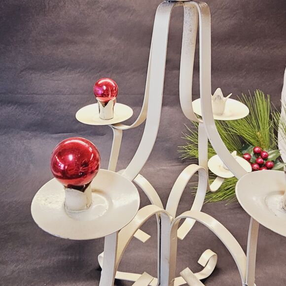 Hallmark? Metal Christmas Tree Candle Taper Holder Decoration Table Top 14" High - Picture 5 of 12